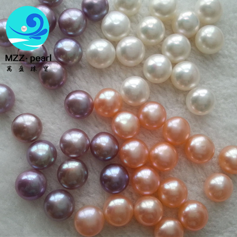 natural button pearls
