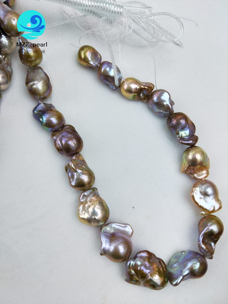 matellic purple pearl strands