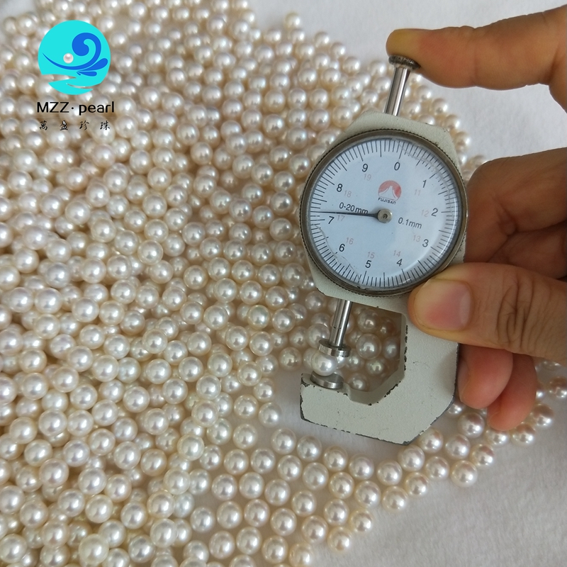 7mm white real pearls
