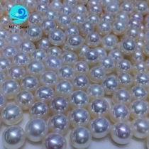 white 9mm round pearls