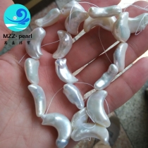 10-13mm half moon shape freshwater cultured pearl strands wholesale for making lovely designs