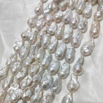 nucleated large baroque pearls