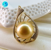 wdding jewelry gold pearl pendant