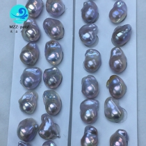 silver blue baroque pearls
