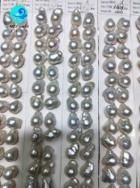 small baroque pearl pairs white