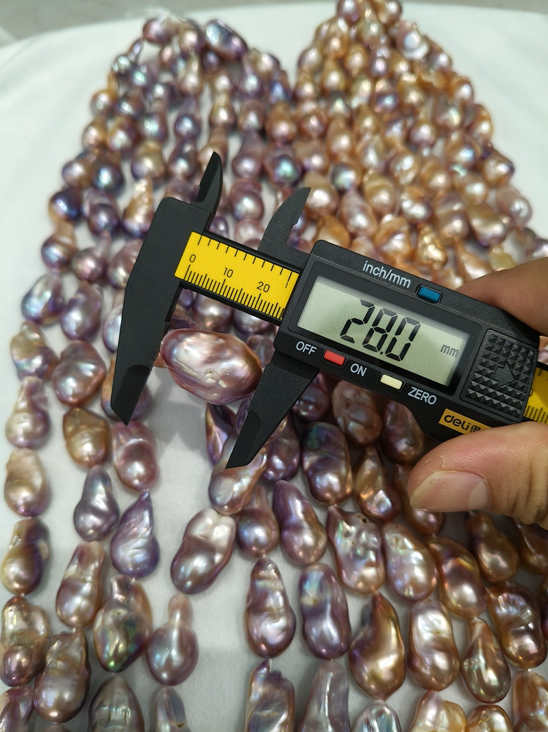 Wholesale Natural Multi-Color Baroque Freshwater Pearls 15mm-28mm