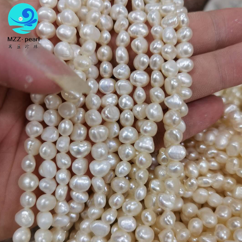 wholesale nugget pearl strands 5mm