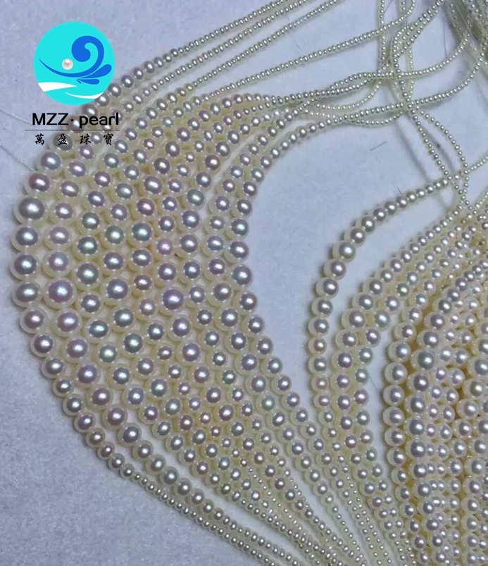 graduated white pearl necklace