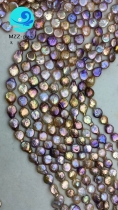 multi color coin pearl strands 