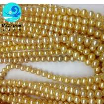 golden freshwater pearls