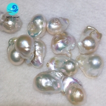 large white baroque pearl beads